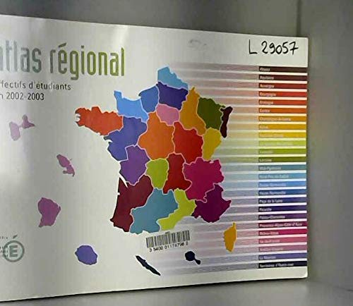 Atlas régional. Effectifs d'étudiants en 2002-2003.