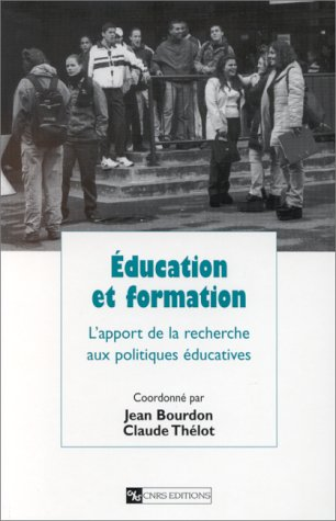 Education et formation. L'apport de la recherche aux politiques éducatives. Volume édité en hommage à Jean-Claude Eicher.