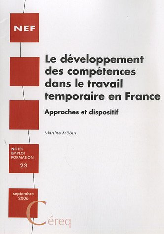 Le développement des compétences dans le travail temporaire en France