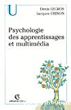 Psychologie des apprentissages et multimédia.