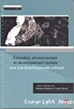 Education, environnement et développement durable
