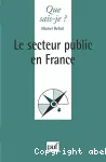 Le secteur public en France.