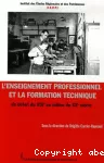 L'enseignement professionnel et la formation technique : du début du XIXe siècle au milieu du XXe siècle.