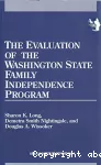 The evaluation of the Washington state family independence program. Urban institute report 94-1.