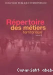 Répertoire des métiers territoriaux. Version 2.
