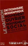 Le Maitron : dictionnaire biographique, mouvement ouvrier, mouvement social. Période 1940-1968. De la seconde guerre mondiale à mai 1968. Tome 8. Lem-Mel