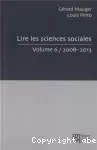 Lire les sciences sociales - 2008-2013 -Volume 6