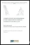 Compétitivité des entreprises et sécurisation de l'emploi