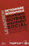Le Maitron : dictionnaire biographique, mouvement ouvrier, mouvement social. Période 1940-1968. De la seconde guerre mondiale à mai 1968. Tome 11. Ro-Ta