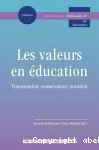 Les valeurs en éducation