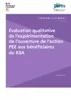 Évaluation qualitative de l'expérimentation de l'ouverture de l'action PEE aux bénéficiaires du RSA