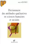 Dictionnaire des méthodes qualitatives en sciences humaines et sociales.