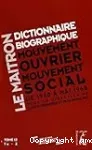 Le Maitron : dictionnaire biographique, mouvement ouvrier, mouvement social. Période 1940-1968. De la seconde guerre mondiale à mai 1968. Tome 12. Tc-Z