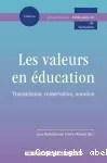 Les valeurs en éducation